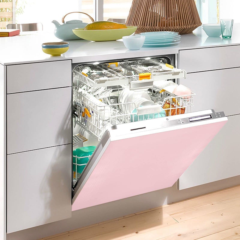 Eionryn Pink Dishwasher Magnet Cover Magnetic Sticker Dish Washer Door Panel Cover Fridge Kitchen Appliance Magnet Decal Sheet Decor 23x26 inch - Image 5