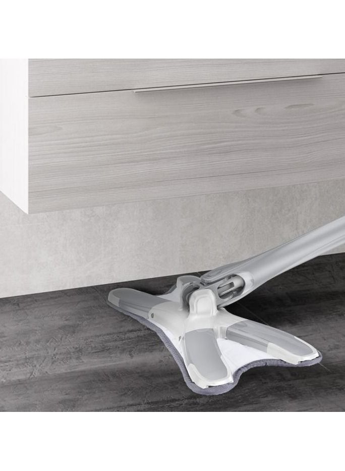 DubaiGallery X-Type Flat Floor Mop With Replacement Mop Pads,Easy Squeeze Mop,Self Wringing Flat Mop,Hand-Free Wash Household Floor Mop - Image 3