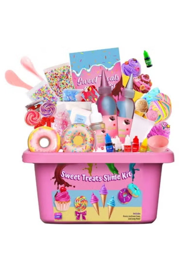 DIY سليم كيت للأطفال غير اللاصقة، ناعمة وعطرية لجعل سليم السحابة، سليم الرغوة، سليم الزبدة، سليم الآيس كريم و سليم الحلوى مع السحر - ميزات حزب تخفيف الإجهاد وفكرة هدية رائعة - Image 1