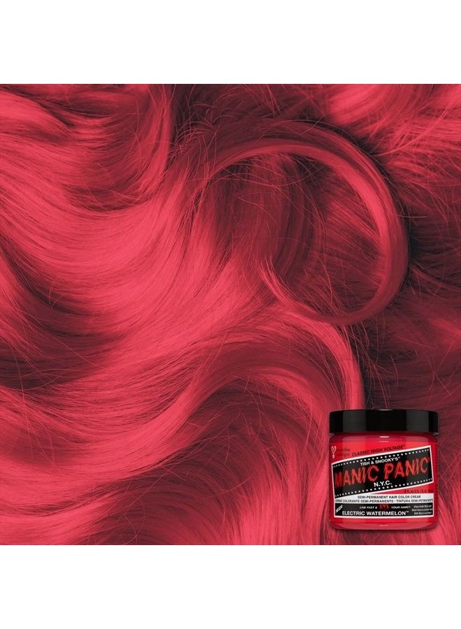 Manic Panic Electric Watermelon Pink Hair Dye - Classic High Voltage - Semi-Permanent Hair Color - Neon Pink Shade - Glows Under Black Lights - Vegan, PPD & Ammonia-Free - For Coloring Hair - Image 4