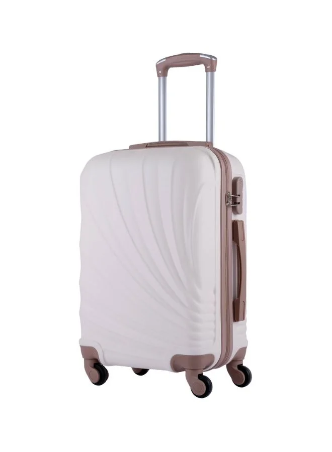 LIMRA Hardside 5 Piece Luggage Trolley Set Beige