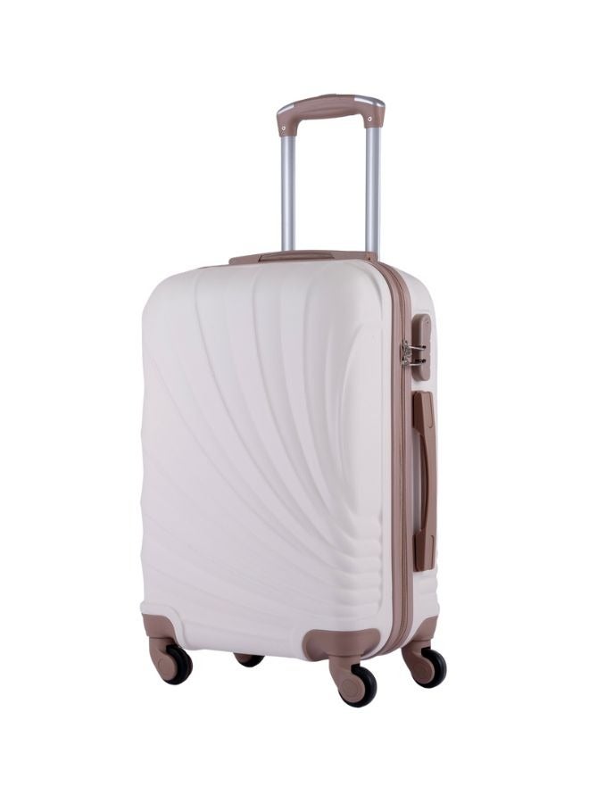 ليمرا طقم شنط سفر مكون من 5 حقائب أمتعة بعجلات و بتصميم صلب بيج - Image 2