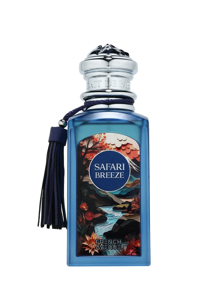 فرنش افينيو French Avenue Safari Breeze Eau de Parfum for Men, 100ml - Floral Fruity with Coconut, Jasmine & Oakmoss