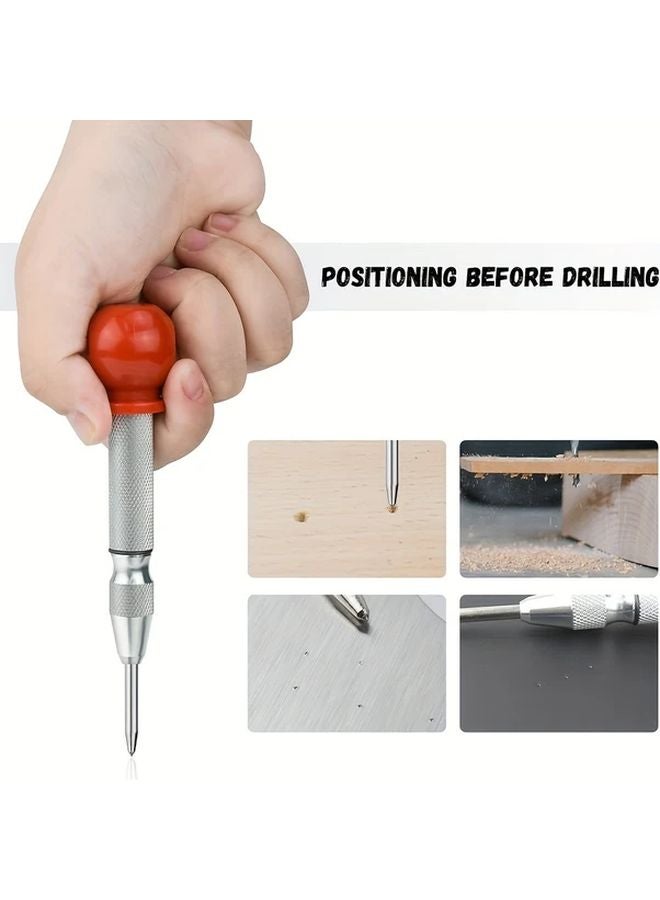 2pcs Automatic Center Punch Heavy Duty Spring Loaded Adjustable Tension - Image 5