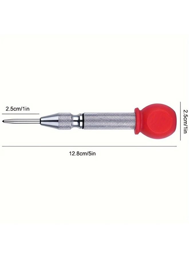 2pcs Automatic Center Punch Heavy Duty Spring Loaded Adjustable Tension - Image 4