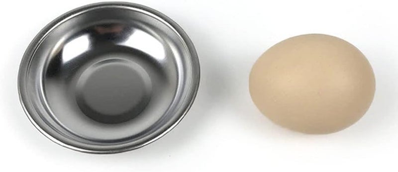 esowemsn 10PCS Stainless Steel Sauce Dishes Mini Appetizer Serving Plates 3inch Round Seasoning Dishes Sushi Dipping Bowl for Home Kitchen Restaurant - Image 4