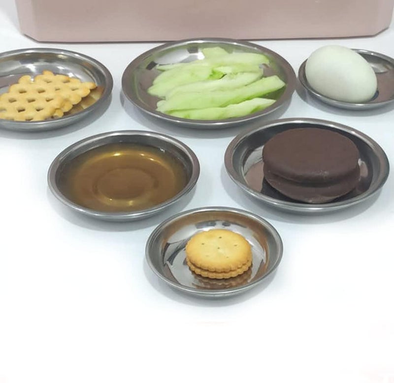 esowemsn 10PCS Stainless Steel Sauce Dishes Mini Appetizer Serving Plates 3inch Round Seasoning Dishes Sushi Dipping Bowl for Home Kitchen Restaurant - Image 2