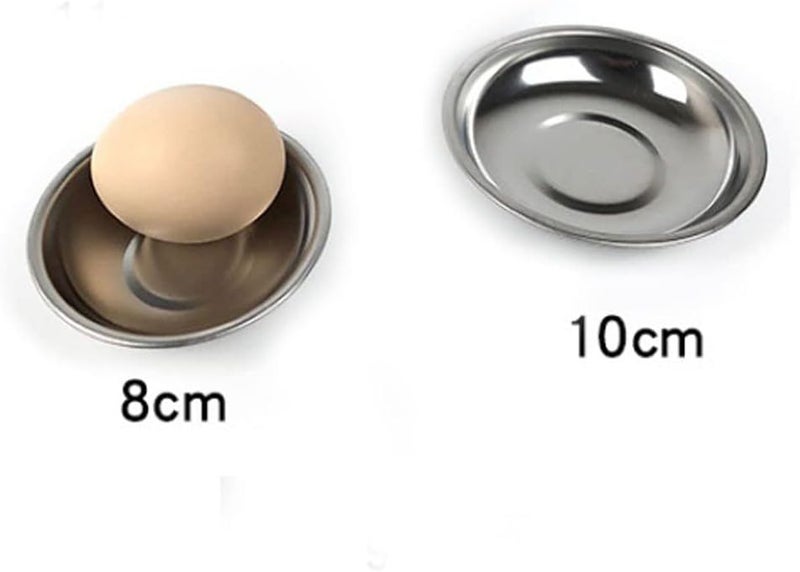 esowemsn 10PCS Stainless Steel Sauce Dishes Mini Appetizer Serving Plates 3inch Round Seasoning Dishes Sushi Dipping Bowl for Home Kitchen Restaurant - Image 3