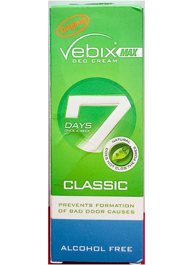 Vebix Vebix Deo Cream 7Days Classic 25ml 