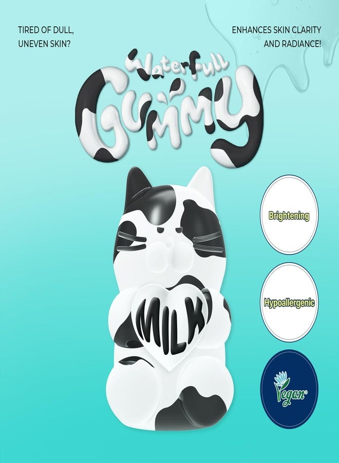 EDIT.B Waterfull Gummy Mask 5 Pcs, Hydrating Korean Daily Skincare Facial Sheet Mask for Sensitive Skin, Skin-Adhering Gummy Texture for Intense Moisture & Soothing Care, Calming, Brightening (MILK) - Image 2