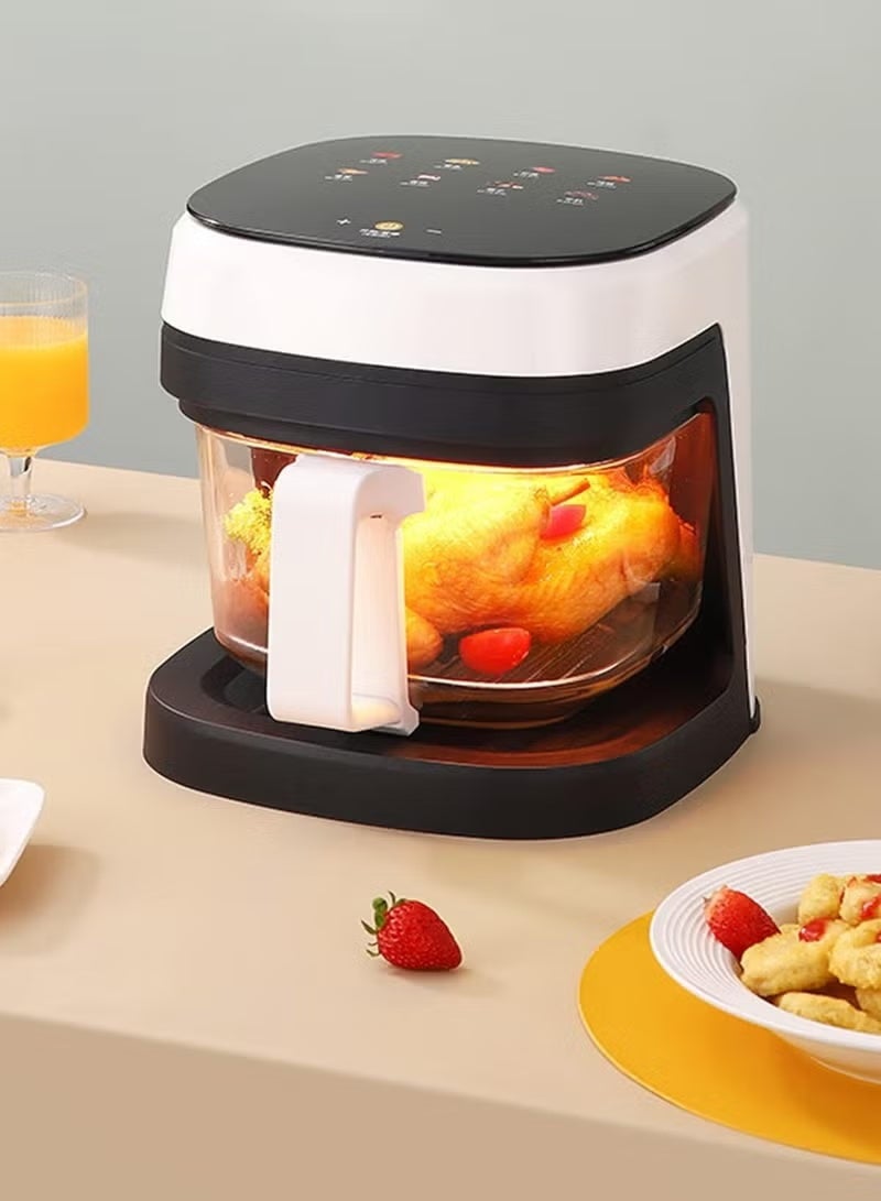 Denx Air Fryer 6L Capacity – 2400W Glass Air Fryer with One-Touch Digital Screen, Oil-Less Frying, Rapid Air Technology, Easy-Clean Non-Stick Basket, Perfect for Healthy Cooking - Image 2