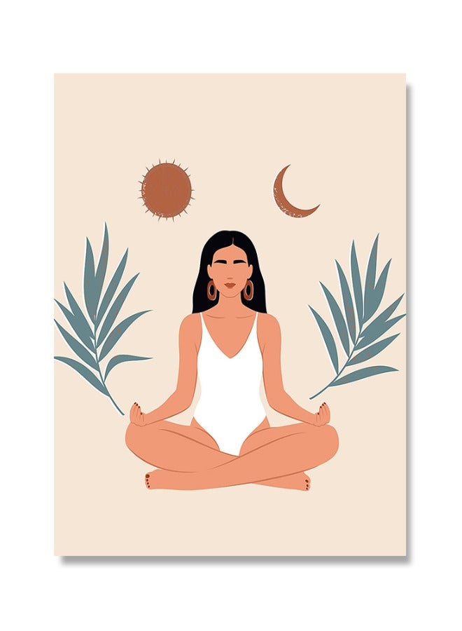 اسم المحتوى ناريلا yoga,pose,posters,prints,spiritual,canvas,painting,abstract,art,print,nordic,woman,wall,pictures,for,living,room,home,decoration - Image 2