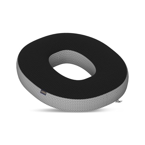Orista Memory Foam Donut Cushion for Sitting | Orthopedic Seat Cushion with Breathable Mesh Cover | Coccyx Tailbone Pressure Relief Cushion for Office Chair Car & Home - Image 1