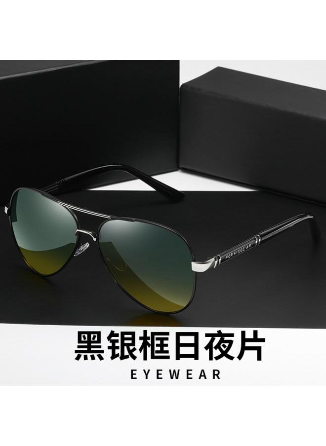 Generic - Day And Night Dual-use Color Changing Sunglasses Men's Sunglasses Driving Special Polarized Glasses Driving Glasses Night Vision Goggles Fishing Glasses Tide - Image 1