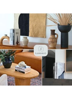 NIBEMINENT Decorative Books for Home Decor — Decor Books for Coffee Table, Designer Books Decor Set of 3, Modern Book Decor Stack — Faux Books for Decoration, Designer Books for Decor, Faux Books for Bookshelf  - Image 4