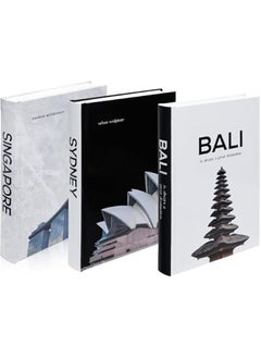 NIBEMINENT Decorative Books for Home Decor — Decor Books for Coffee Table, Designer Books Decor Set of 3, Modern Book Decor Stack — Faux Books for Decoration, Designer Books for Decor, Faux Books for Bookshelf  - Image 1
