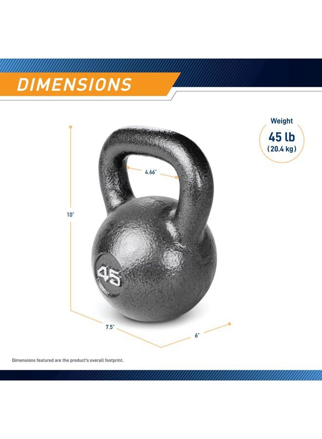 Marcy HKB-045 Hammertone Kettlebell, 45 lb. - Image 2