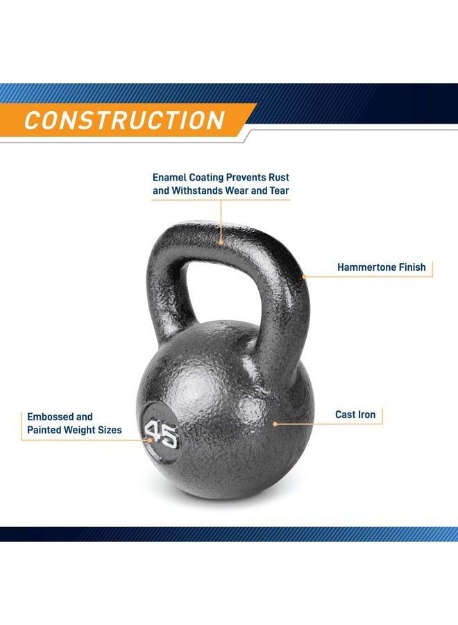 Marcy HKB-045 Hammertone Kettlebell, 45 lb. - Image 5