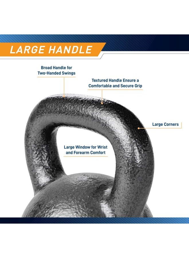 Marcy HKB-045 Hammertone Kettlebell, 45 lb. - Image 3