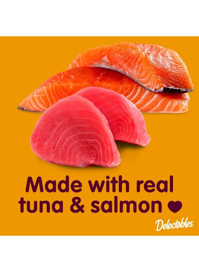 هارتز ديلكتابلز، مكافآت القطط الرطبة القابلة لللعق، بنكهة التونة والسلمون، 1.4 أونصة (عبوة من 12 قطعة) - Image 3