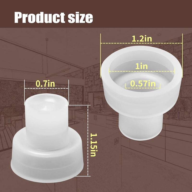 AQBB 6 Pack 00600.1000 Faucet Silicone Rubber Seat Cup, Fit for Bunn Beverage Equipment (6) - Image 2