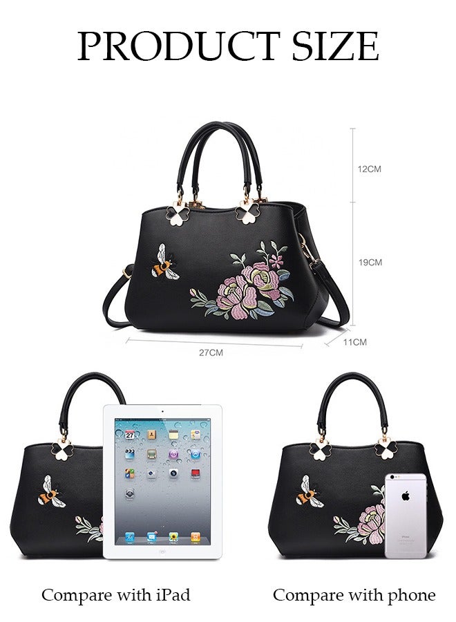 DUNISO Women's Fashion Handbag Faux Leather Crossbody Bag For Women Large Capacity Tote Bags Top Handle Satchel Fashionable Travel Shoulder Bag For Ladies - Image 4