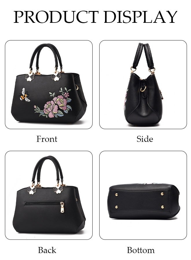 DUNISO Women's Fashion Handbag Faux Leather Crossbody Bag For Women Large Capacity Tote Bags Top Handle Satchel Fashionable Travel Shoulder Bag For Ladies - Image 5