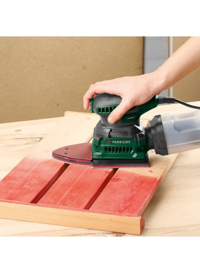 Parkside 2-in-1 Detail and Orbital Sander with Integrated Dust Extraction – High Performance Woodworking Power Tool - Image 1