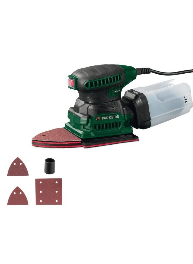 Parkside 2-in-1 Detail and Orbital Sander with Integrated Dust Extraction – High Performance Woodworking Power Tool - Image 2