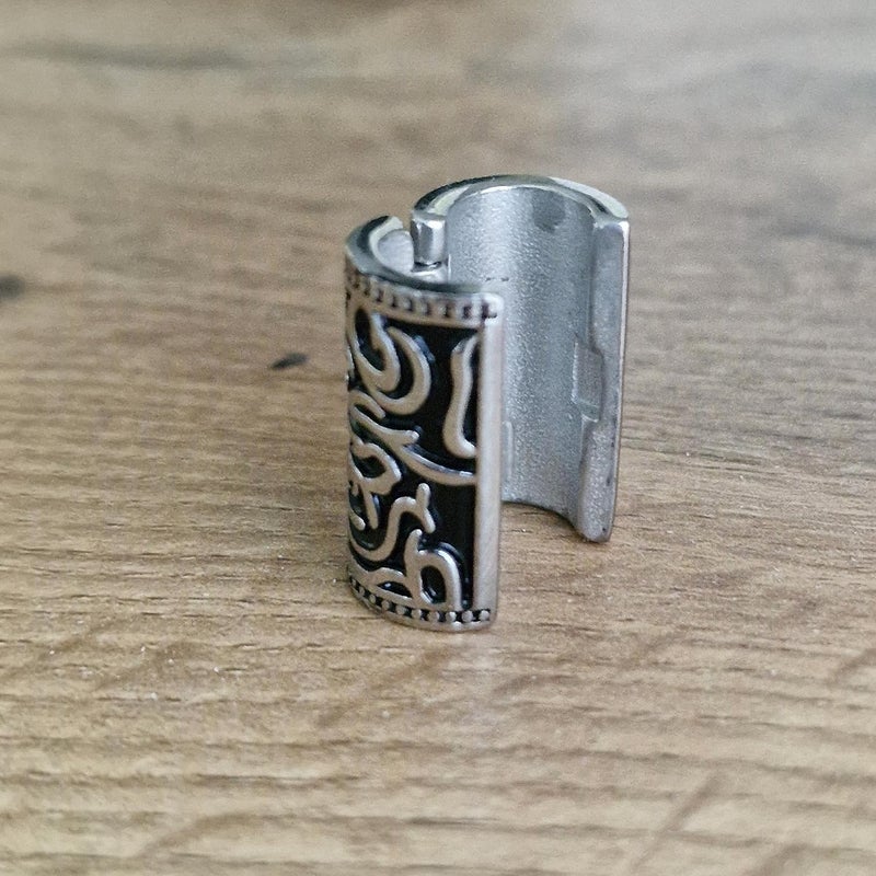 VALHALLA Beads Beard Braiding Beads for Dreadlocks - Open-Close Vikings Stainless Steel Hair Jewelry and Decoration - Image 1