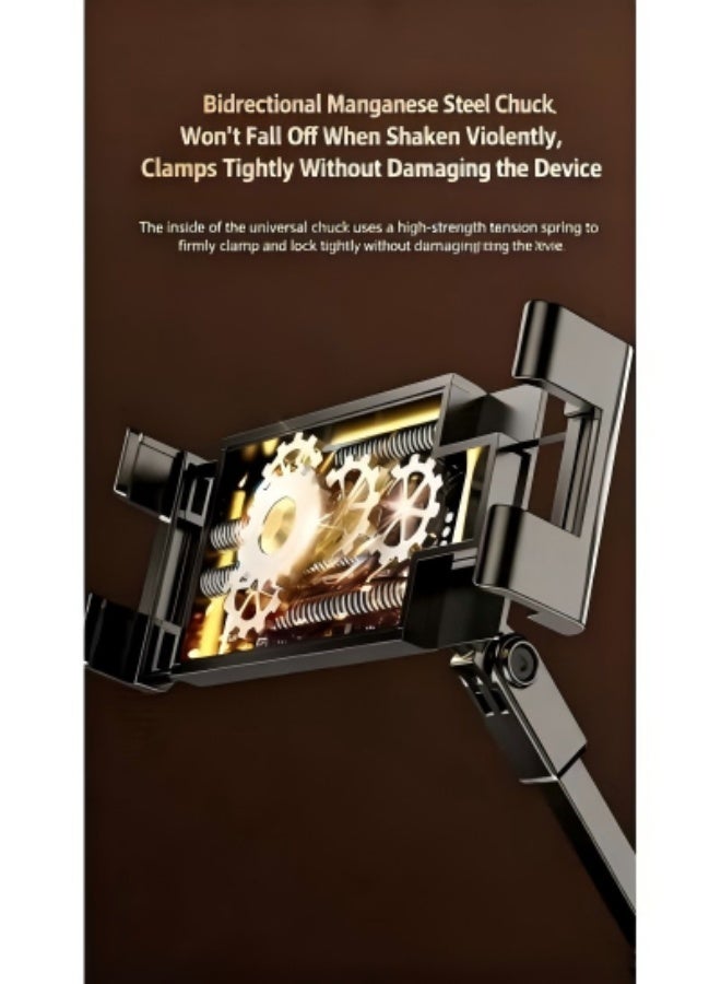 YelaJoy Adjustable Phone and Tablet Stand, Heavy-Duty Flexible Arm Compatible with 4.5-12.9 Inch Devices, 360-Degree Rotating Stand, Suitable for Desktops, Countertops, and Bedside Tables - Image 5