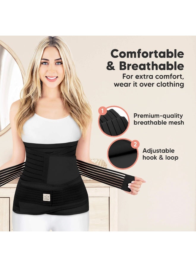 KeaBabies Revive 3-in-1 Postpartum Recovery Belt, Belly Wrap, Classic Ivory - Image 2