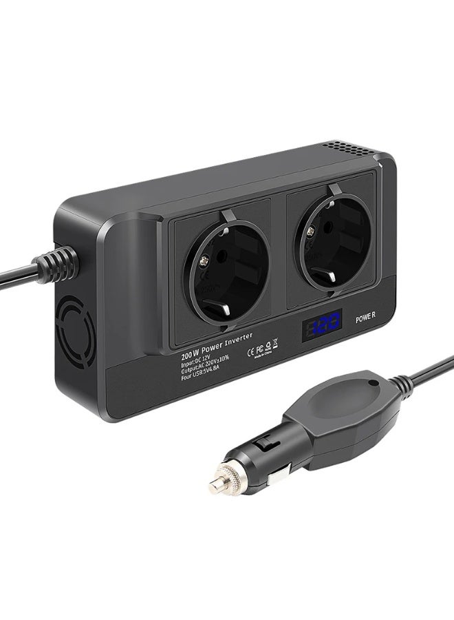 Multifunctional Car Inverter 12V to 220V Power Converter Inverter Universal Plug and Socket - Image 1