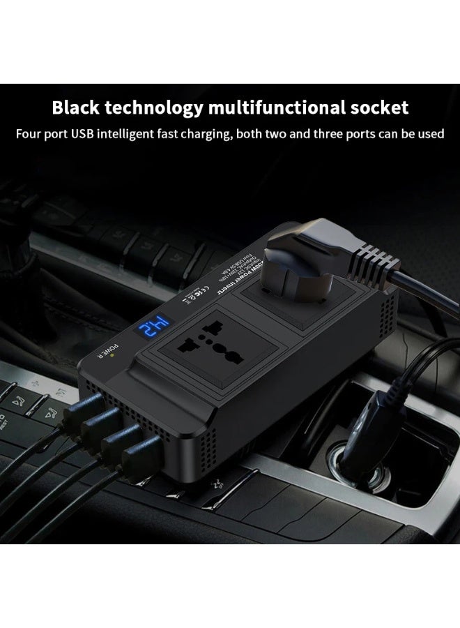 Multifunctional Car Inverter 12V to 220V Power Converter Inverter Universal Plug and Socket - Image 3