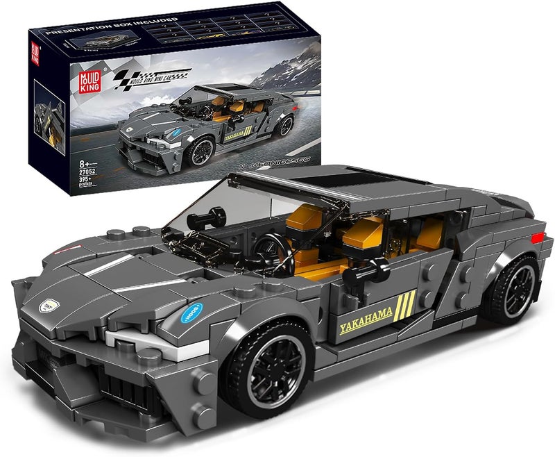 mould king 27052 Speed Champion Racing Car Building Toy with a Display Case, Model Building Block Model Car Kit, Gift for kids & Adults (389Pcs) - Image 1