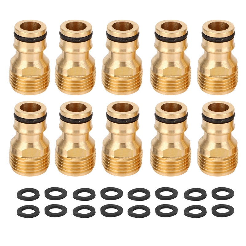 10PCS Dishwasher Faucet Adapters Snap Connection Brass Sink Faucet Adapter for Portable Washer - Image 1