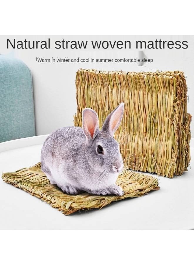 fashionhome Hand-woven Large Rabbit Nest Summer Breathable Natural Straw Mat - Image 3