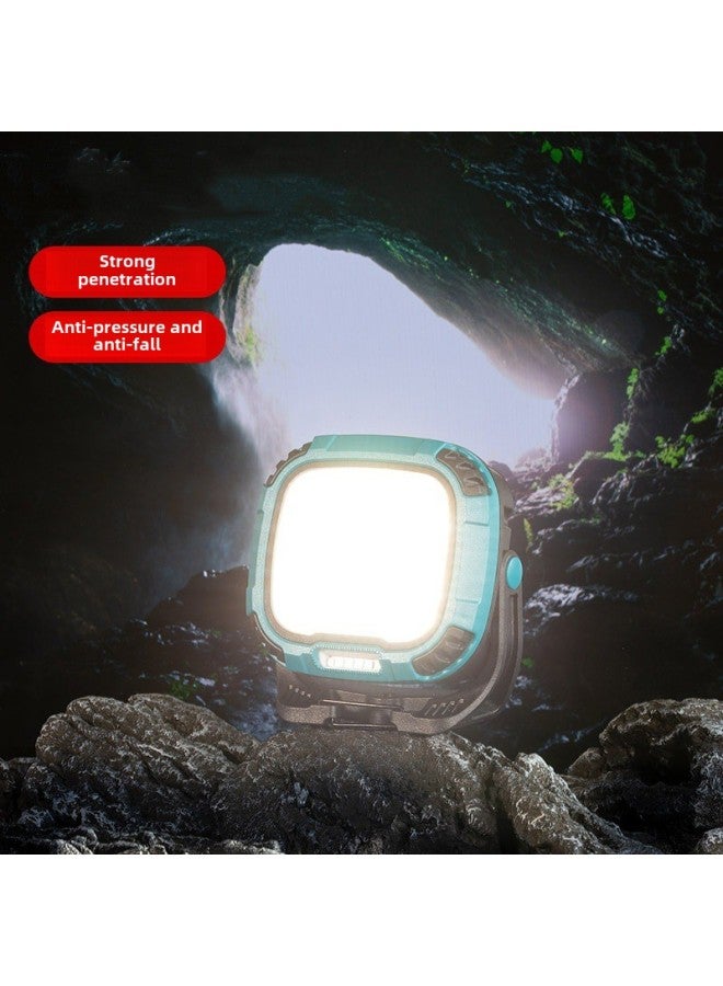 إسكدنيا مصباح عمل جديد متعدد الوظائف محمول باليد بإضاءة LED قوية طويلة الأمد ضوء طوارئ خارجي بخطاف حزام مغناطيسي قوي - اللون: W892-2 أزرق (طراز بطارية مدمجة) - Image 3