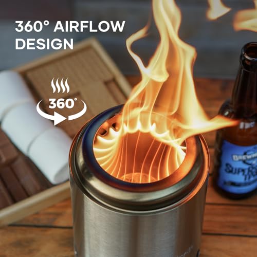 Dodometrek Tabel Top Fire Pit Mini Portable Firepit Outdoor 55 Inch Tabletop Firepit Inky - Image 3