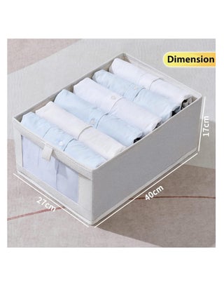 4 in 1 Wardrobe Clothes Organizer Foldable Visible Drawer Closet OrganizersWashable Drawer Box for Clothing, T-Shirt, Pants, Sweaters & Books (4-Pcs) - view 4