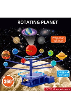 STEM Power planet, with projection automatic rotation ,Science and Physics home chemical lab Educational Game for kids and It is an educational game that helps focus, creativity,Children's DIY 6+ Years  - Image 2