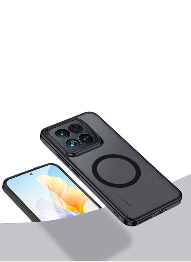 General - Magnetic Case for Xiaomi 14/14 Pro Compatible with MagSafe, Translucent Matte Back Slim Shockproof Phone Cover - Image 1
