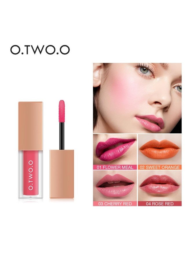 O.TWO.O O2O Long-Lasting Lip & Cheek Tint 4.5ml - 04 Rose Red - Image 2