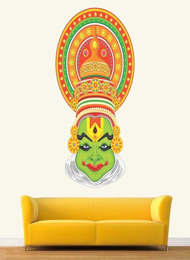 عصا لي ملصق حائط StickMe SM1002 PVC Vinyl للرقص التقليدي في ولاية كيرالا (70 × 45 سم) - Image 2