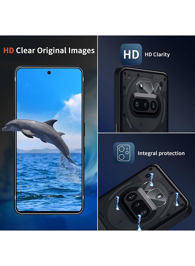 X-level High Quality Nothing Phone 3a Tempered Glass Screen Protector, 9H Shatterproof, 2 Pieces Tempered Glass and 2 Pieces Camera Lens Protector, Ultra-Clear & Anti-Scratch Shockproof, Full coverage, Case Friendly, Easy Installation and Screen Protector Accessorie - Image 5