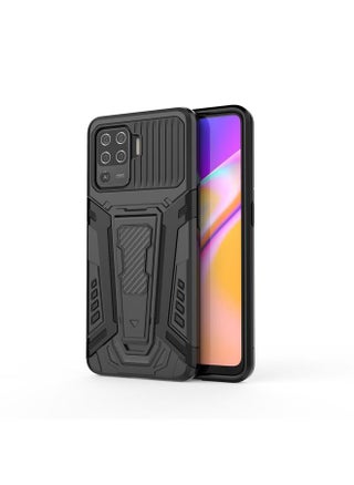 For OPPO F19 Pro War Chariot Series Armor All-inclusive Shockproof PC + TPU Protective Case with Invisible Holder(Black) - pzsku/Z26B94C62BA2C8C0C69B8Z/45/_/1724757879/24fea9d8-5d2c-4b52-8cd8-cf6837a5b0f0