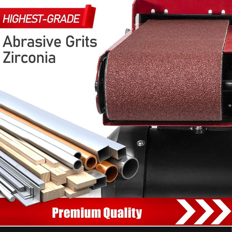 BOSHCRAFT 3×18 Inch Belt Sander Sanding Belt, 21 Pack Belt Sander Paper 40/60/80/120/180/240/400 Grits Assortment Aluminum Oxide Sanding Belts for Belt Sander Knife Sharpening Wood Metal Polishing - Image 5
