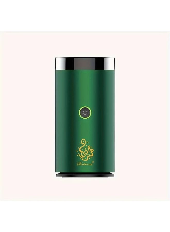 Green Portable Rechargeable Electric Incense Burner Censer Mubkhar Gift Set - Image 1
