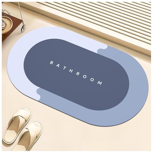 Eightiz Bath Mat, Floor Mat | Non Slip Bath Cushion Mat Super Absorbent Soft Carpet, Quick Dry Dirt Barrier for Home (40x60cm) - Pack of 1 - Image 1