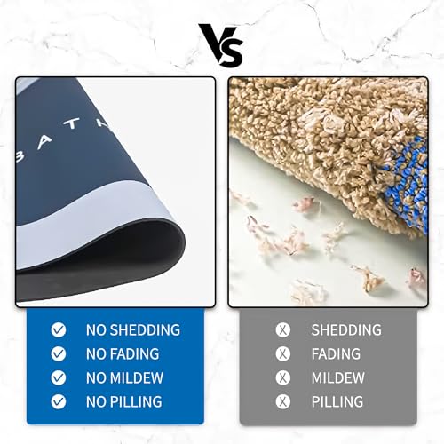 Eightiz Bath Mat, Floor Mat | Non Slip Bath Cushion Mat Super Absorbent Soft Carpet, Quick Dry Dirt Barrier for Home (40x60cm) - Pack of 1 - Image 5